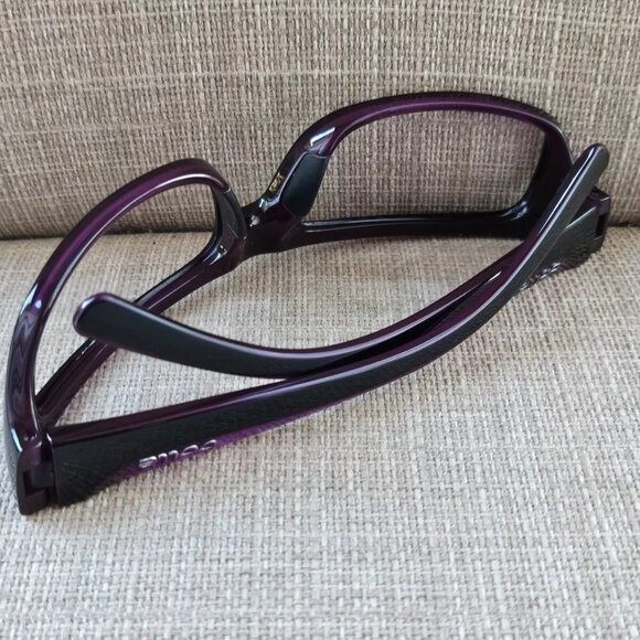 Bolle Men Eyeglasses/Sunglasses Frame Black/Purple Tone Wrap Glasses Frame Italy - Picture 5 of 13